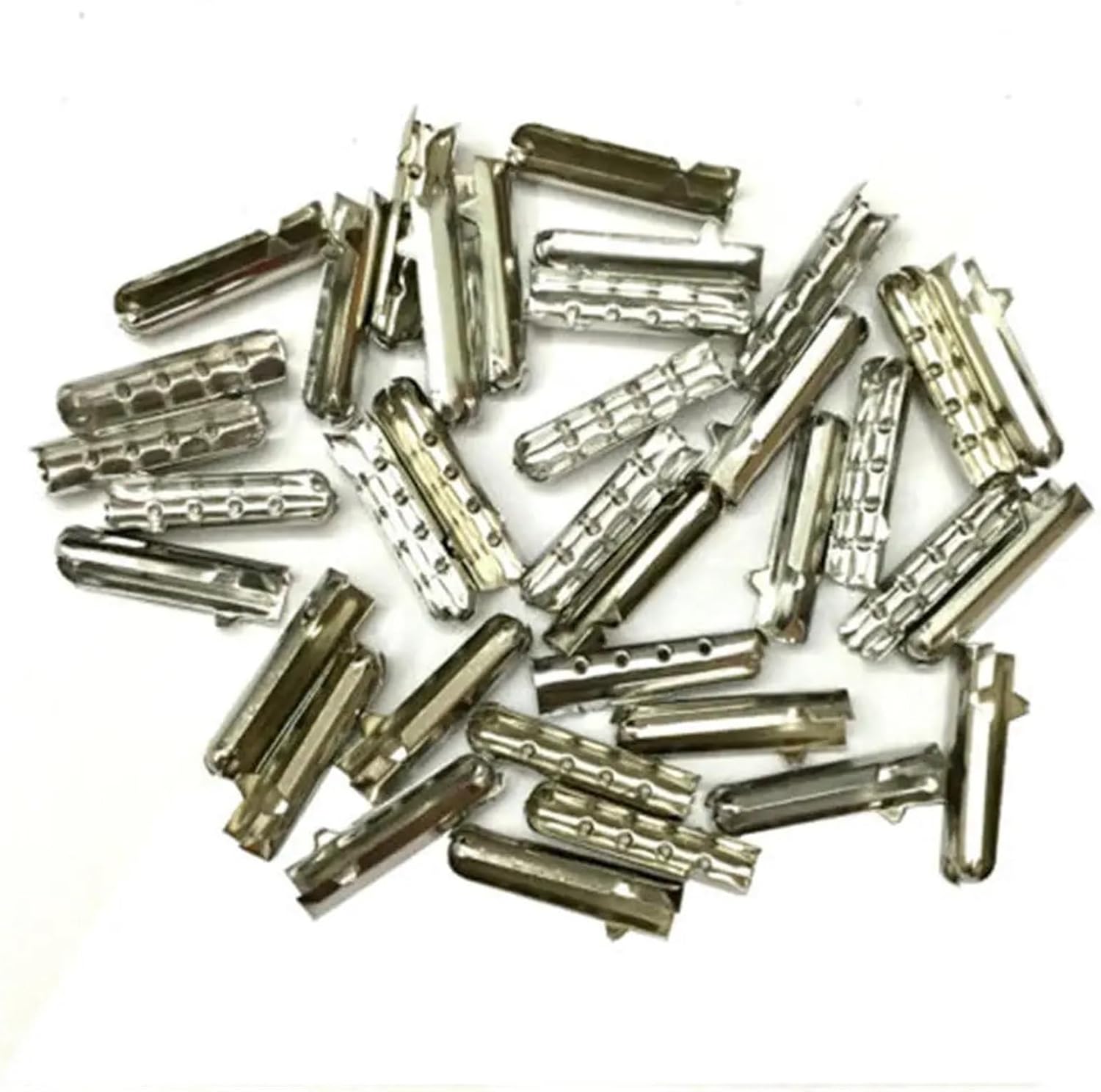 Shoe Lace Ends Tips 500 Pcs Shoelace Aglet Replacements – DIY Essential for Shoe Lace Tips Repair, Shoes Rope Head(Silver)