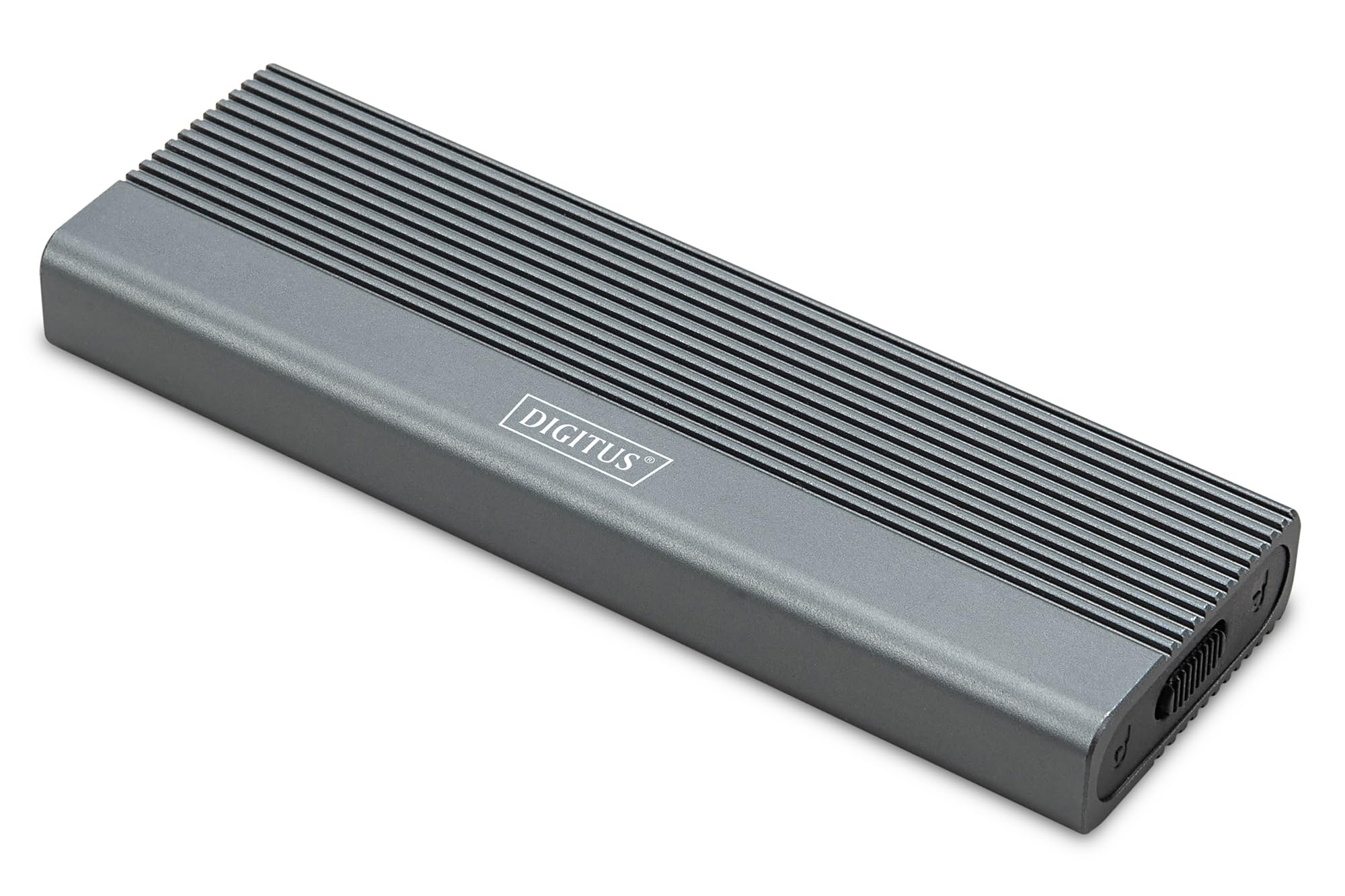 DIGITUS alloggiamento esterno M.2 - USB 3.1 Gen2 Type-C - 6 Gbit/s - Supporta SSD SATA fino a 8 TB - per SSD 2230/2242/2260/2280 con B-Key - Senza attrezzi - Alloggiamento in alluminio - Grigio