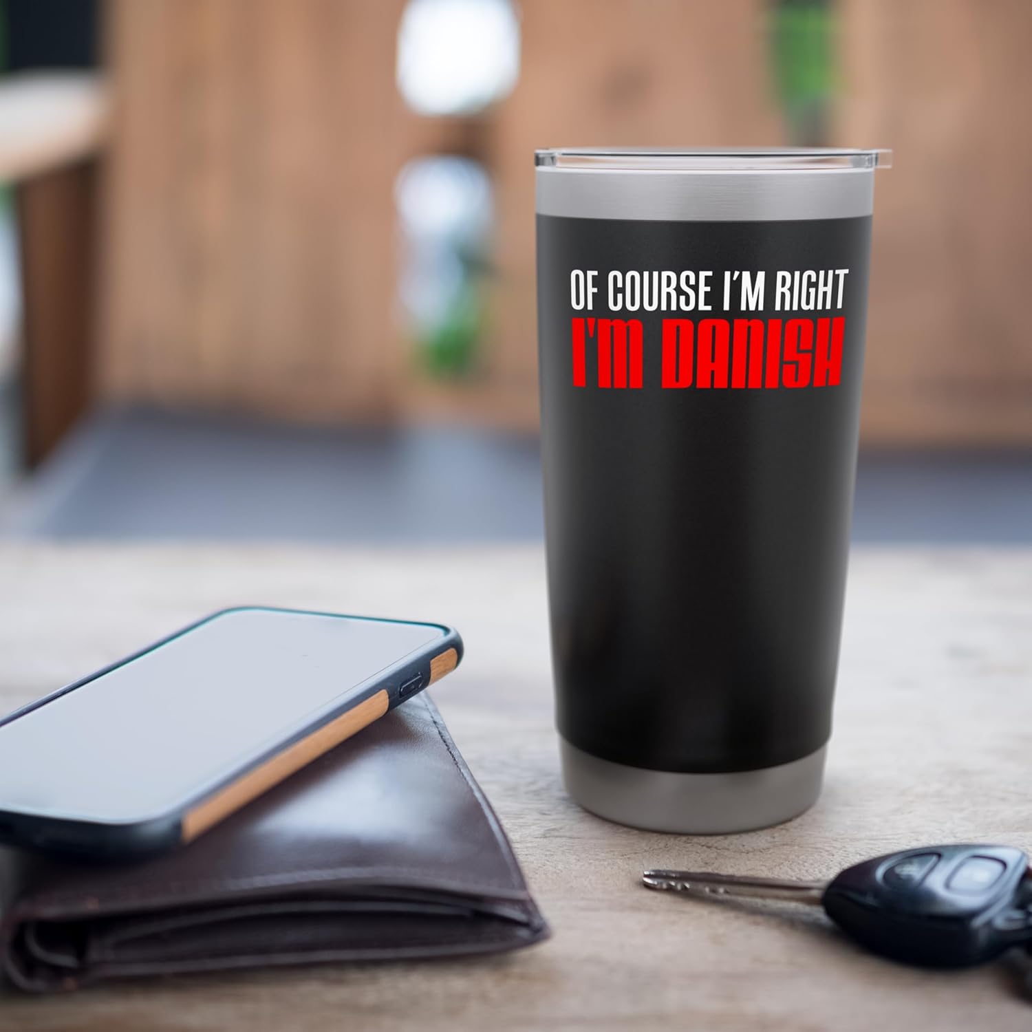 Of Course I'm Right I'm Danish Funny Stainless Steel Insulated Tumbler - Image 7