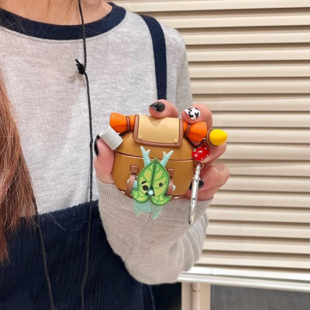 for AirPods 4th Generation Case [2024], for Airpods 4 Cute Cartoon Silicone Earbuds Case with Keychain for Boys Girls