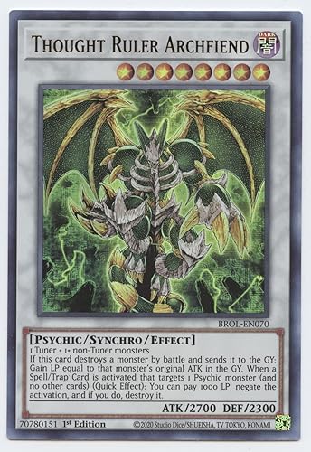 Thought Ruler Archfiend - BROL-EN070 - Ultra Rare - 1ª edición