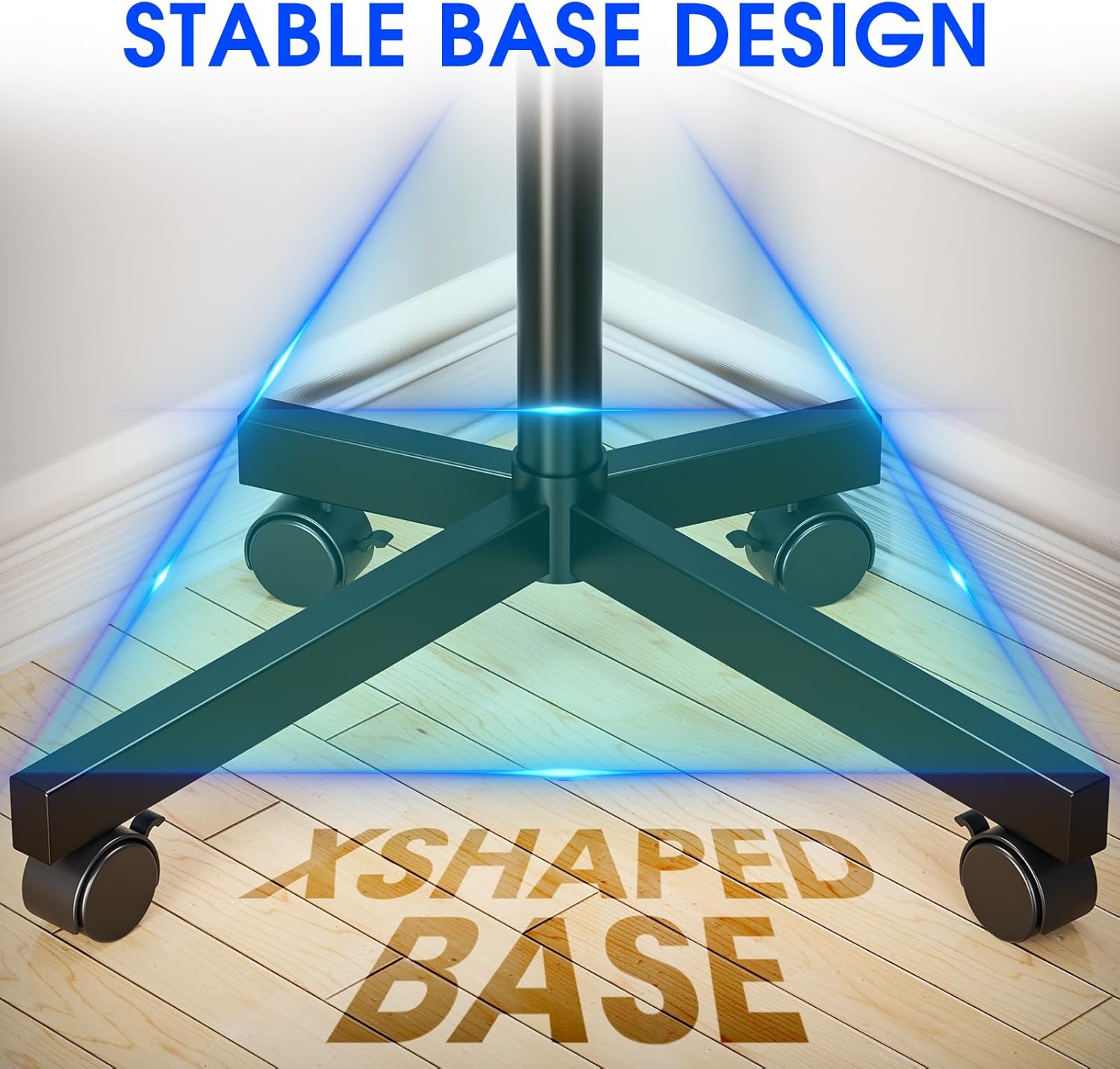 Mobile TV Stand for 23-60 Inch LCD LED OLED Flat Panel Curved Screen TVs up to 88 lbs, Tilt and Height Adjustable, Locking Rolling Wheels TV Cart, Max VESA 400x400mm, Black