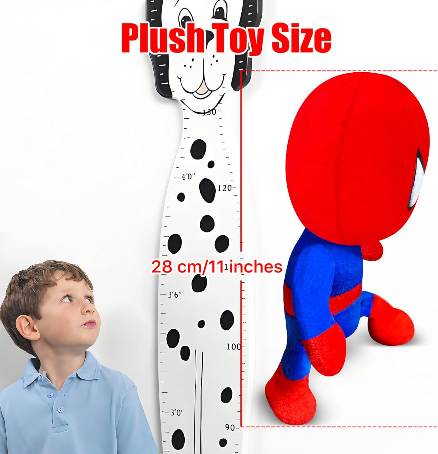 lasama Superhero Plush Toy, Hero Plushie, 11 inch Collectible Doll Stuffed with Cotton Tight Stitches for Toddlers as Gift Decoration in Birthday Party, Christmas, Children's Day