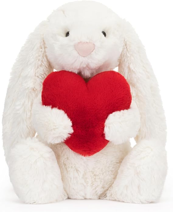 Jellycat Bashful Red Love Heart Bunny Plush Toy