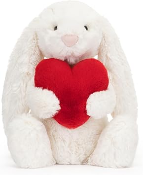 Jellycat Bashful Red Love Heart Bunny Plush Toy
