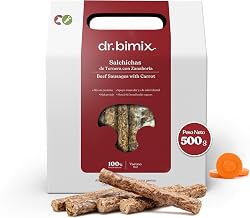 Beef Sticks with Carrot for Dogs Snack 500g | High meat content. Practical size for training. Ideal for rewarding frequently thanks to its format