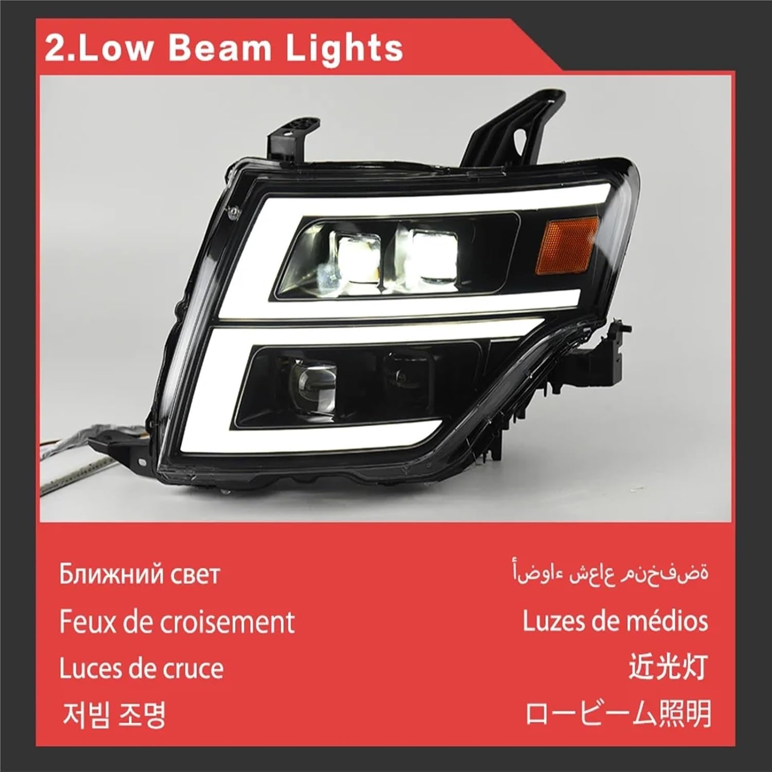 Automobile LED Headlight Compatible For Pajero V97 LED Dynamic Turn 09-21 V93 V95 Head Lamp Car Styling DRL Signal Projector Lens Auto Accessories