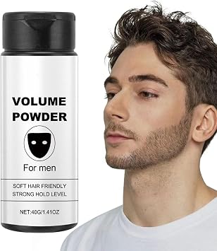 Hair Powder Styling for Men 40g Men Hair Powder Hair Texture Powder Texture Powder Hair Texture Powder Hair Texture Powder Volume Texture Natural Look Styling Powder Portable Hairstyle Volume Gentle Grooming Tool for Parties Instant Volume for Business Trips Hair Styling