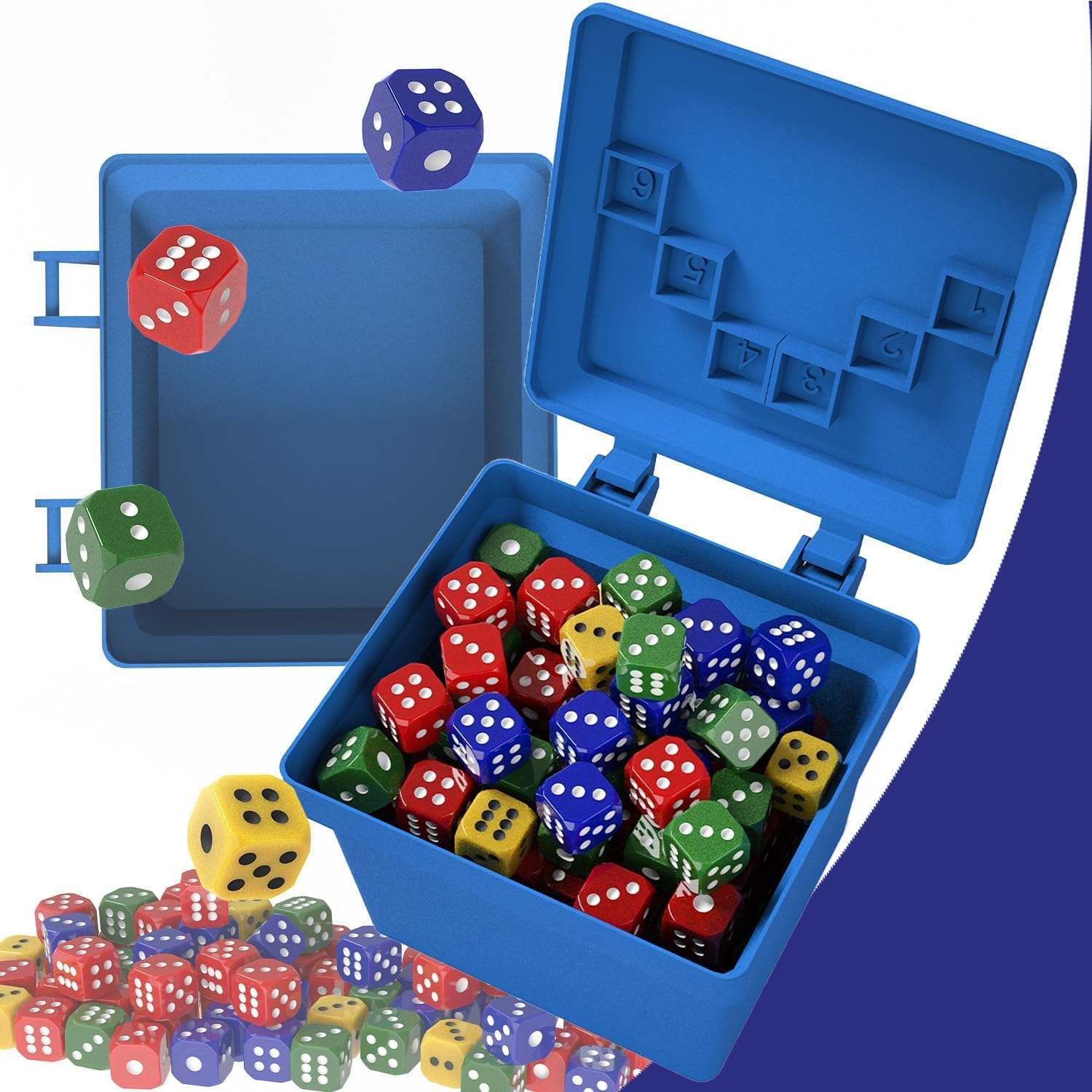 Fast Paced Family Dice Game, Fun 2-4-Person Board and Board Games, 80-Color Toss Challenge & Sticker Pack, Hilarious Game Night Entertainment