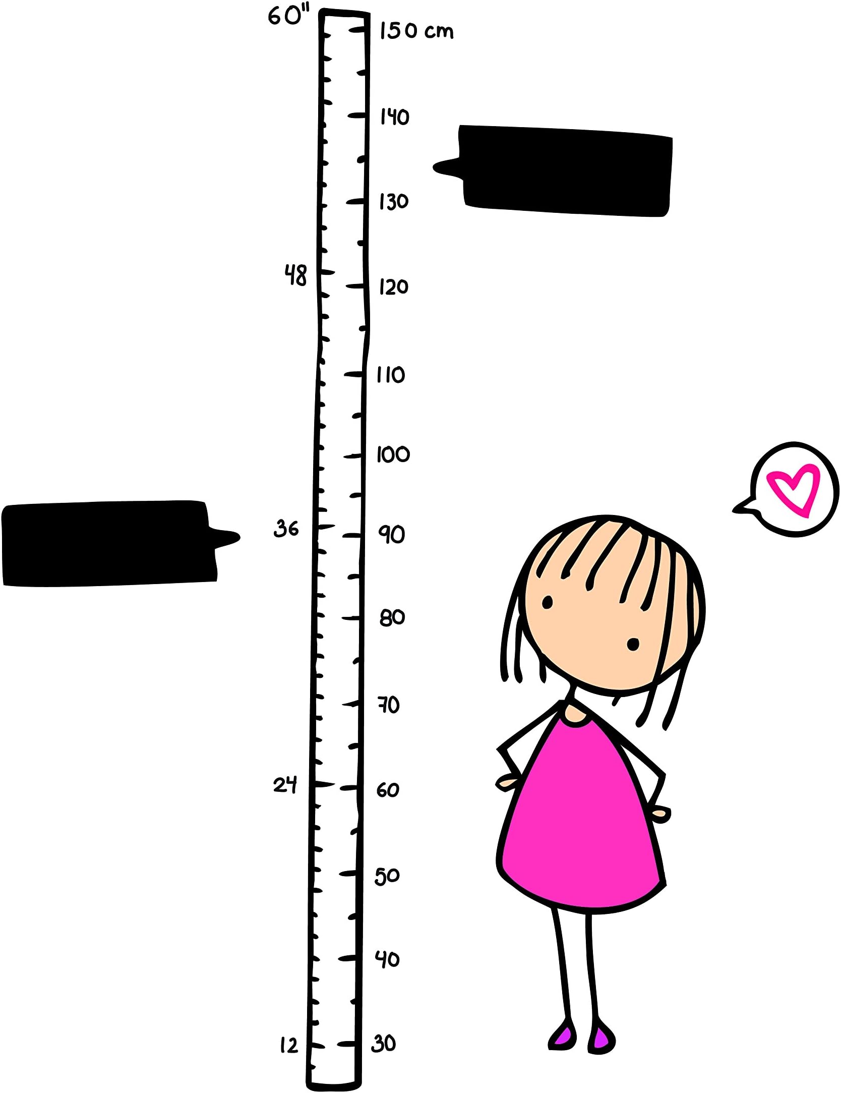 P0511R70 Girl Watch Me Grow Stickers