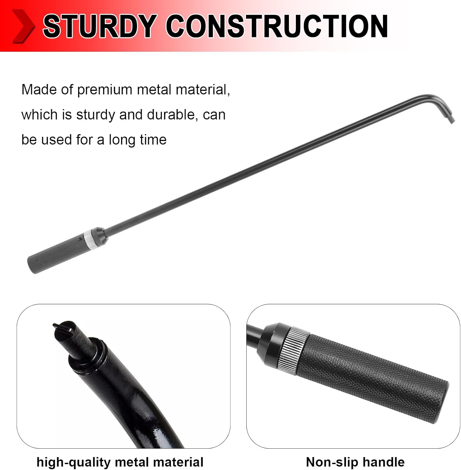 Compatible Pilot Screw Adjusting Tool, 16.34in 110° Angled Universal Carburetor Adjustment Screwdriver, Carb for UTV ATV Snowmobile