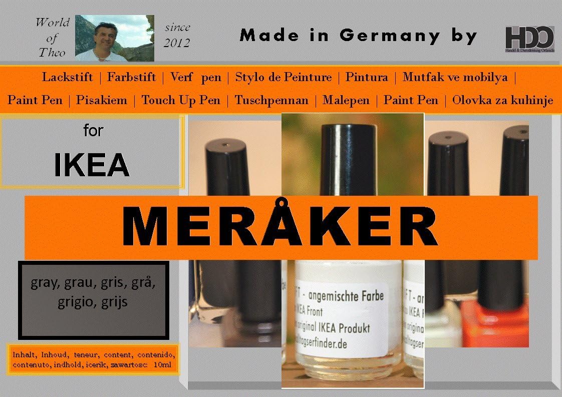 Q-Pen Original touch-up paint for Ikea MERAKER dark gray