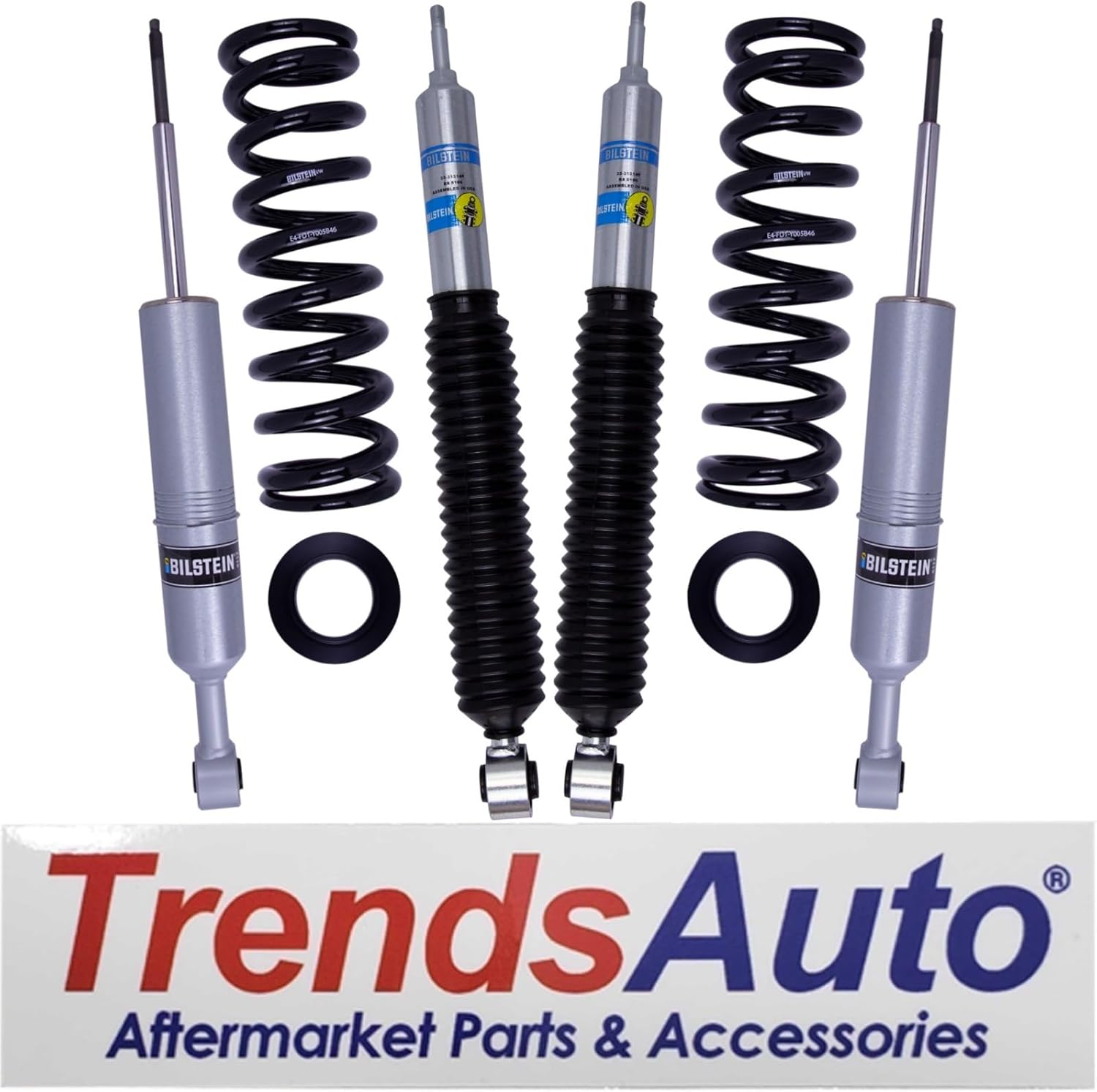 B8 Front Suspension Leveling Kit with Rear Shocks fits 2010-2023 GX460/4Runner, and 2010-2014 FJ Cruiser | Requires 0-2" Rear Lift | Provides 0-2.75" Front Lift | Includes TrendsAuto Decal