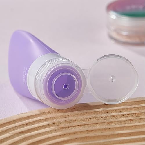 Miniatura 28 de INSFIT Botellas de viaje portátiles, recipientes a prueba de fugas aprobados por la TSA para artículos de tocador, accesorios recargables sin BPA