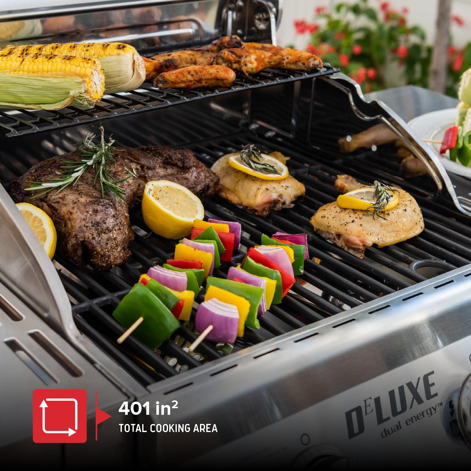 Nexgrill Deluxe 2-Burner Gas Grill with 401 SQ In Grate, 28000