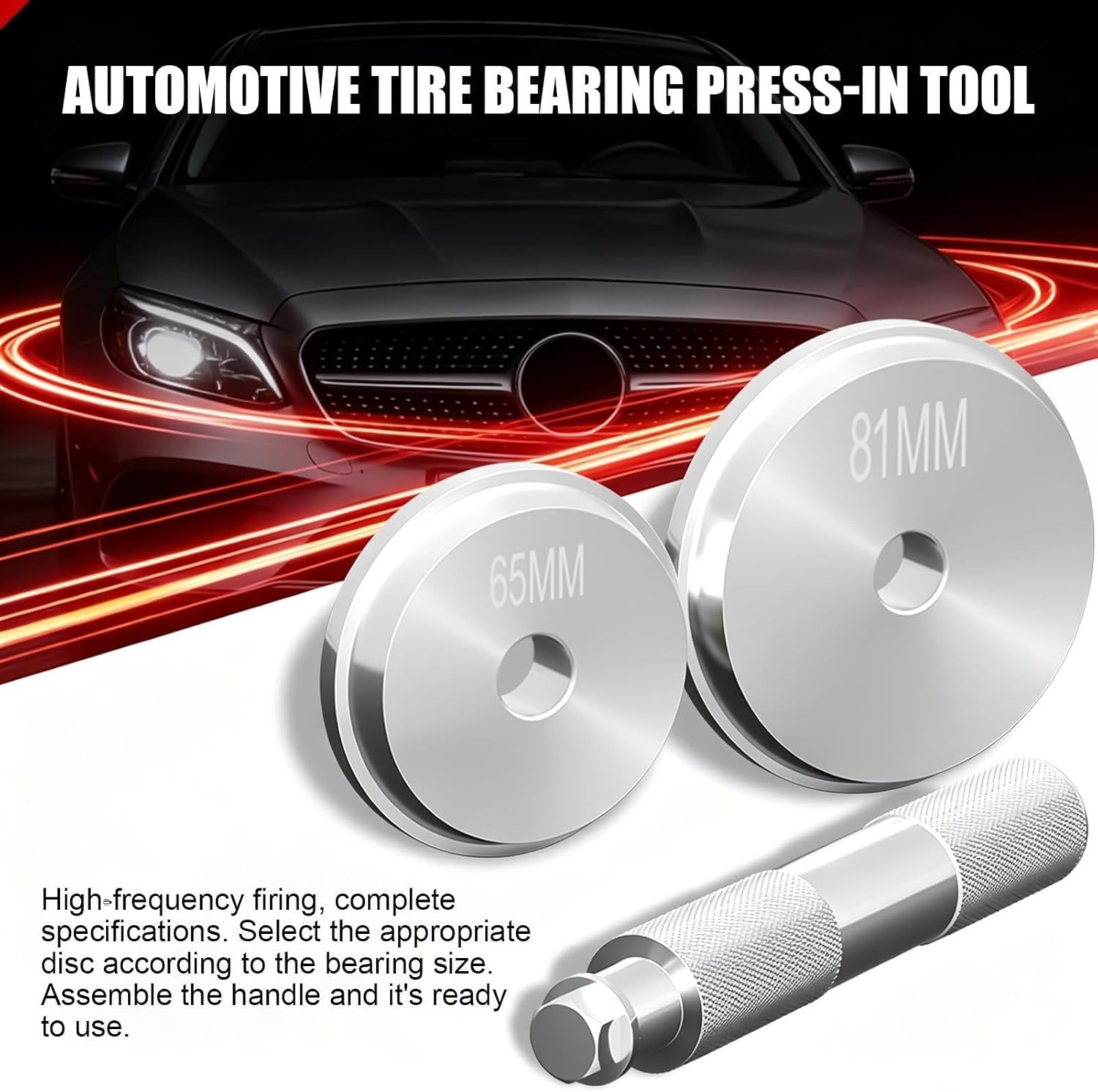 Bearing Press Tool Anti-Slip Handle Portable Aluminum Alloy