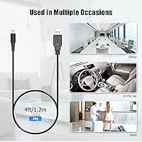 Vista 4 de Ancable Cable de carga USB 3DS, paquete de 3 cables de carga USB de repuesto para Nintendo New 3DS XL, New 3DS, 3DS XL, 3DS, New 2DS XL, New 2DS