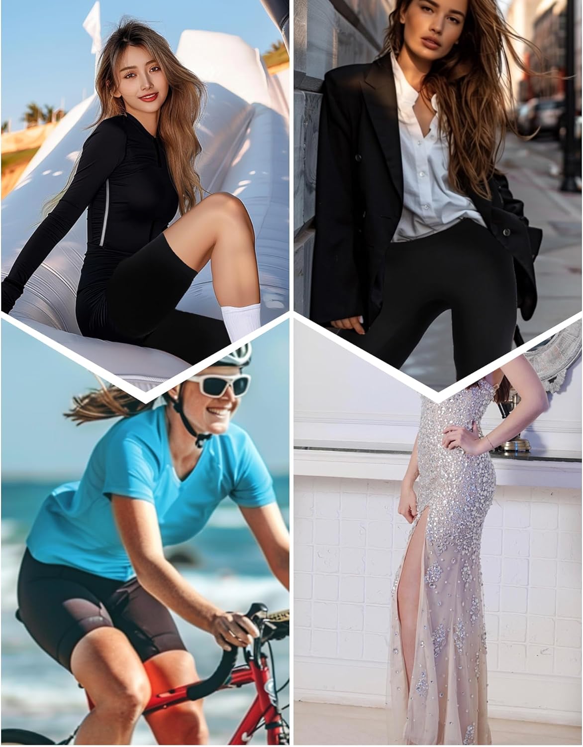 INNERSY Women's Shapewear Shorts Tummy Control Boyshorts Slip Shorts Shaping Underwear 3-Pack - Image 5