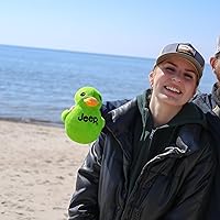 Vista 3 de Jeep Texto Logo Peluche Animal Pato Verde -Perfect Enthusiasts You've Been Ducked (Verde)