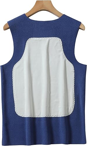 Miniatura 7 de Ropa interior térmica de invierno con forro polar para hombre, camiseta sin mangas, capa base cálida, chaleco sin mangas para clima frío