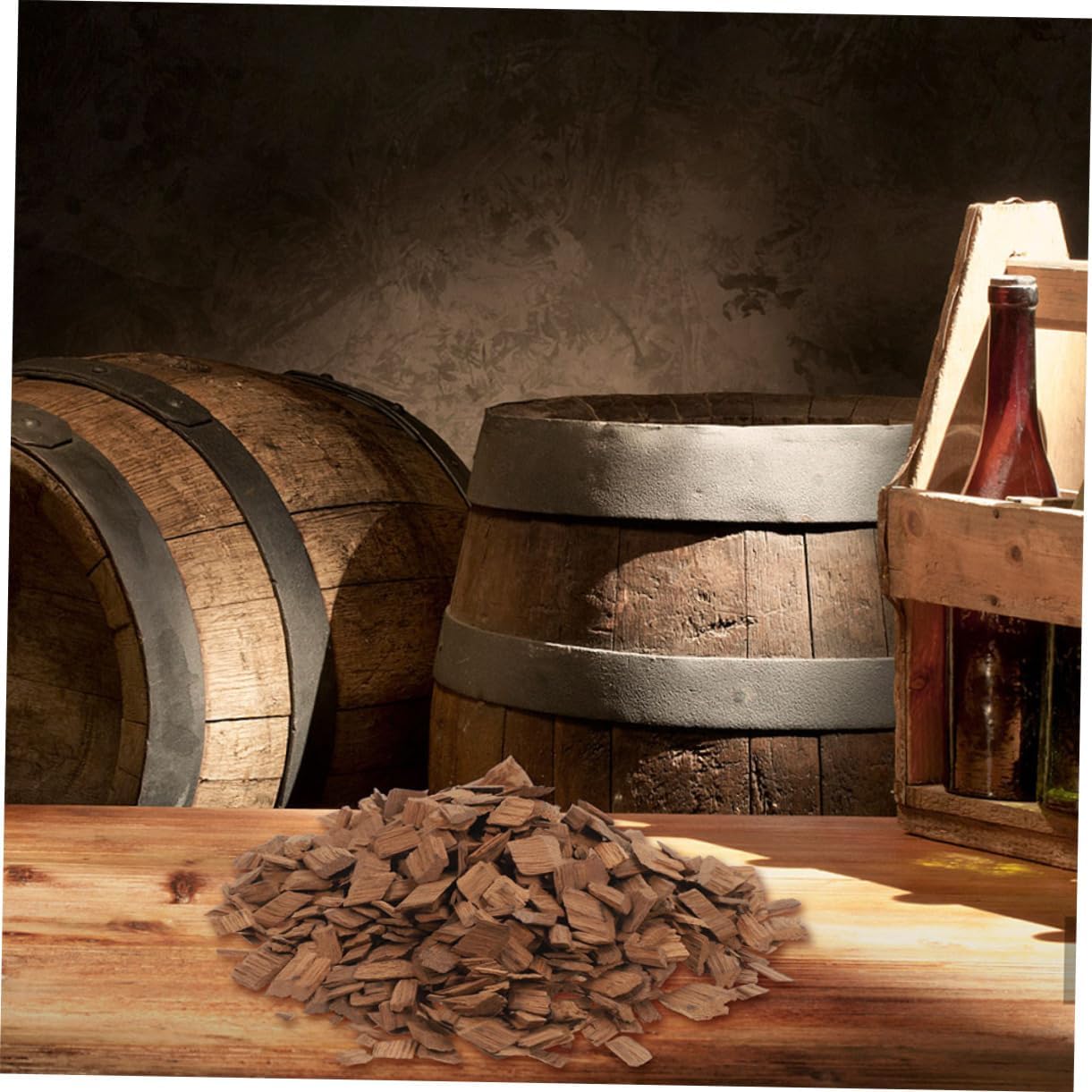 Home Brewing Supplies Medium Toasted French Oak Chips for Red Wine Diy Wine Making Accessory Improves Flavor and Complexity