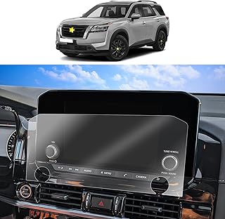 (Newest) SKTU for 2022 2023 2024 Nissan Pathfinder Screen Protector 8 Inch 2022 2023 2024 Pathfinder S SV 8 Inch Navigation Display Pathfinder Fifth Generation High Clarity Anti-Scratch Pathfinder 2022 2023 2024 Screen Protector 8 Inch 2022 2023 2024 Pathfinder Accessories Pathfinder R53 Screen Protector for 2022 2023 2024 Nissan Pathfinder S SV(Not for 9 Inch)