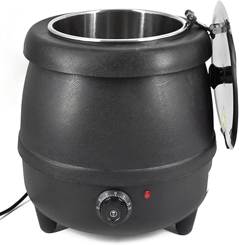 Miniatura 7 de Calentador de sopa eléctrico comercial de 110 V 400 W con tapa y olla desmontable de acero inoxidable para restaurante y familia grande
