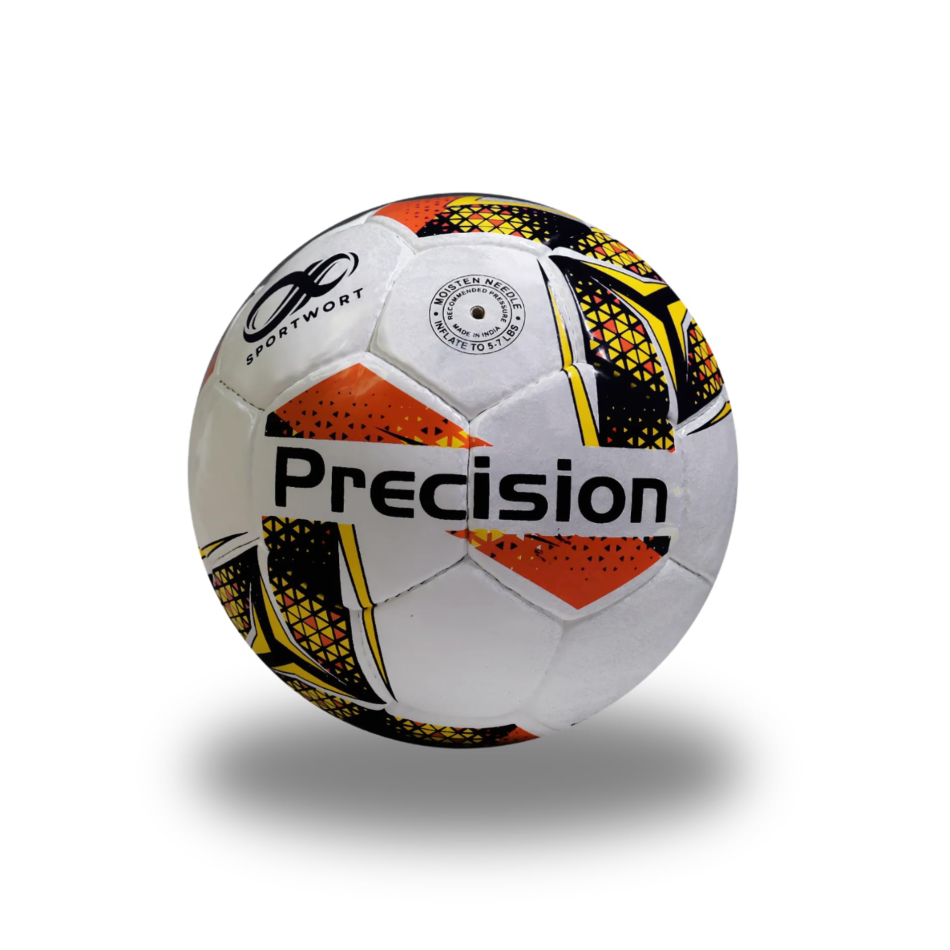 Sportwort Precision Football, Size 5, (Orange Black)-image-4