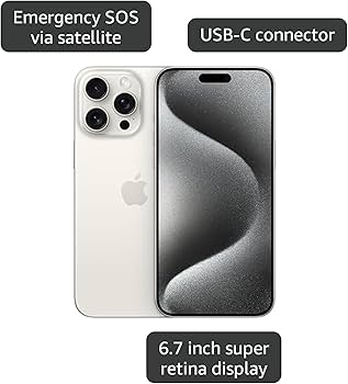 Apple iPhone 15 Pro ホワイト Amazon.com: Apple iPhone 15 Pro Max, 256GB, White Titanium for