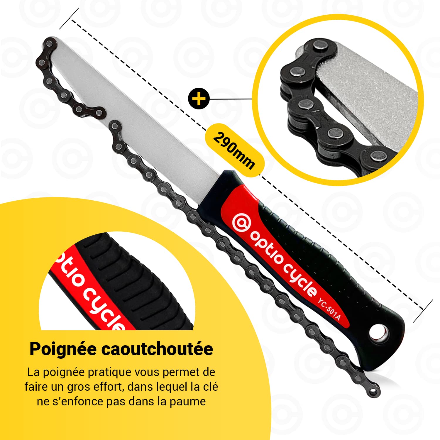 Huifoo Kit D’Outils De Démonte-Cassette Vélos – Fouet Chaîne, Extracteur De Roue Libre, Compatible 6-11 Vitesses