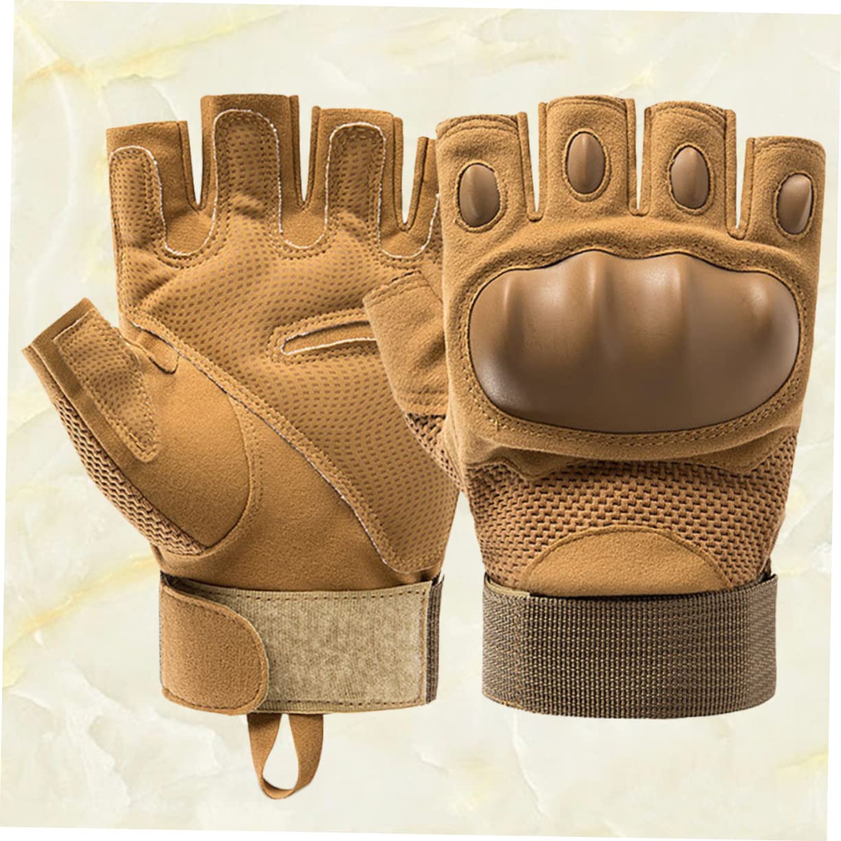 KICHOUSE Men's Women's Half Finger Gloves Outdoor Mountaineering Cycling Gloves Non-Slip Palm Breathable for Sports Fitness