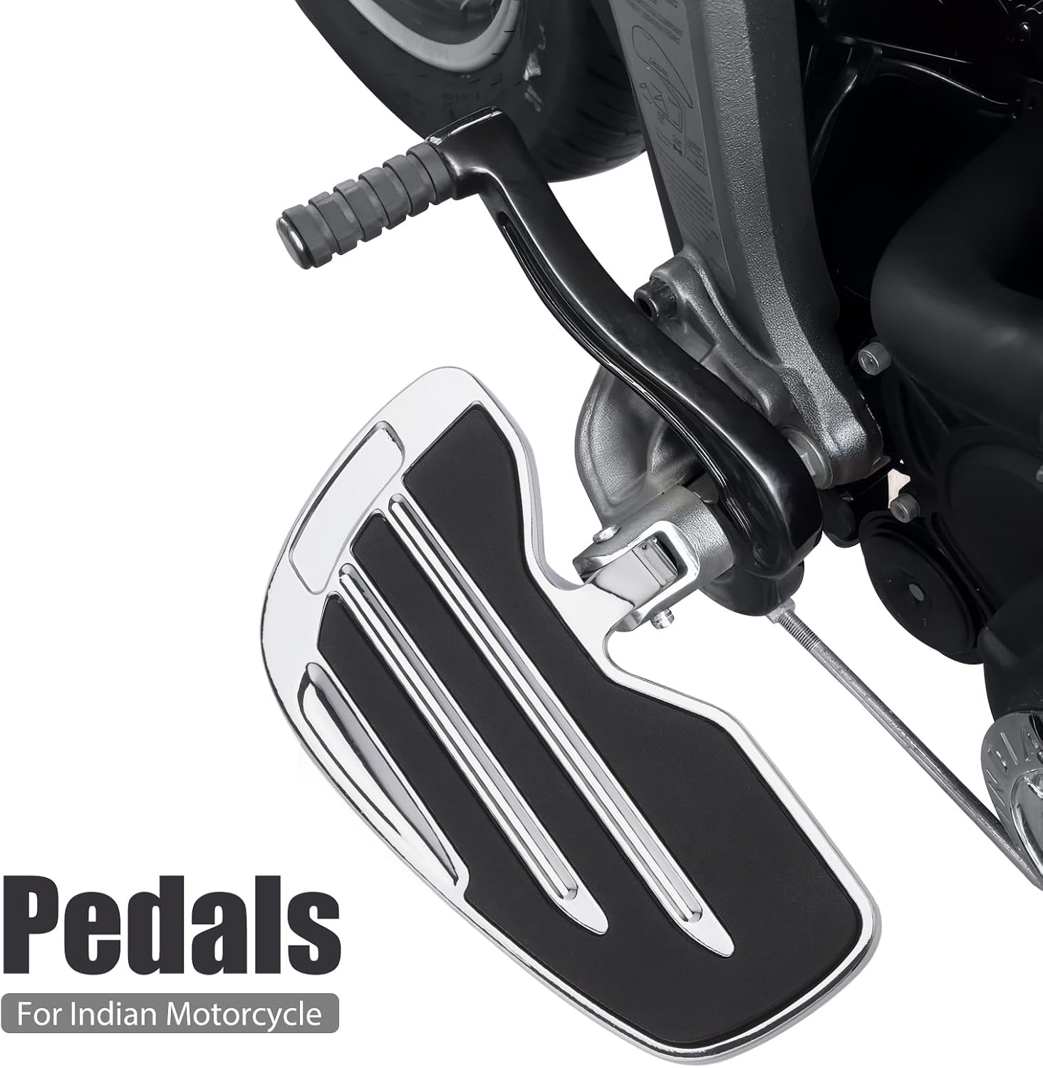 Driver Floorboards Footboards for Indian Scout Bobber Sixty 2015-2021 | Replace Part Number: 2883056-659 (Chrome)