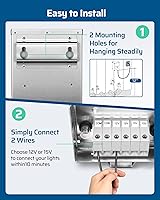 Vista 6 de DEWENWILS Transformador de paisaje de bajo voltaje de 300 W con fotocélula, transformador de bajo voltaje de 120 V CA a 12 V/15 V CA, transformador
