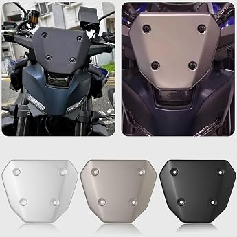 WOOGA Windscreen Motorcycle Windscreen for Ya&ma&ha MT-09 MT-09 SP MT09 MT09SP Front Sport Wind Deflector Protection Cover Black Windscreen