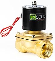 Vista 10 de U.S. Solid Válvula solenoide eléctrica de latón de 3/4 pulgada, 110V CA, normalmente cerrada, para agua no potable, aire y diésel