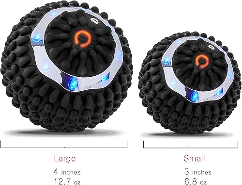 Miniatura 2 de Esmorah Bola de masaje vibratoria vibración de alta intensidad de 4 velocidades rodillo de punto de gatillo para espalda hombro y pies terapia de