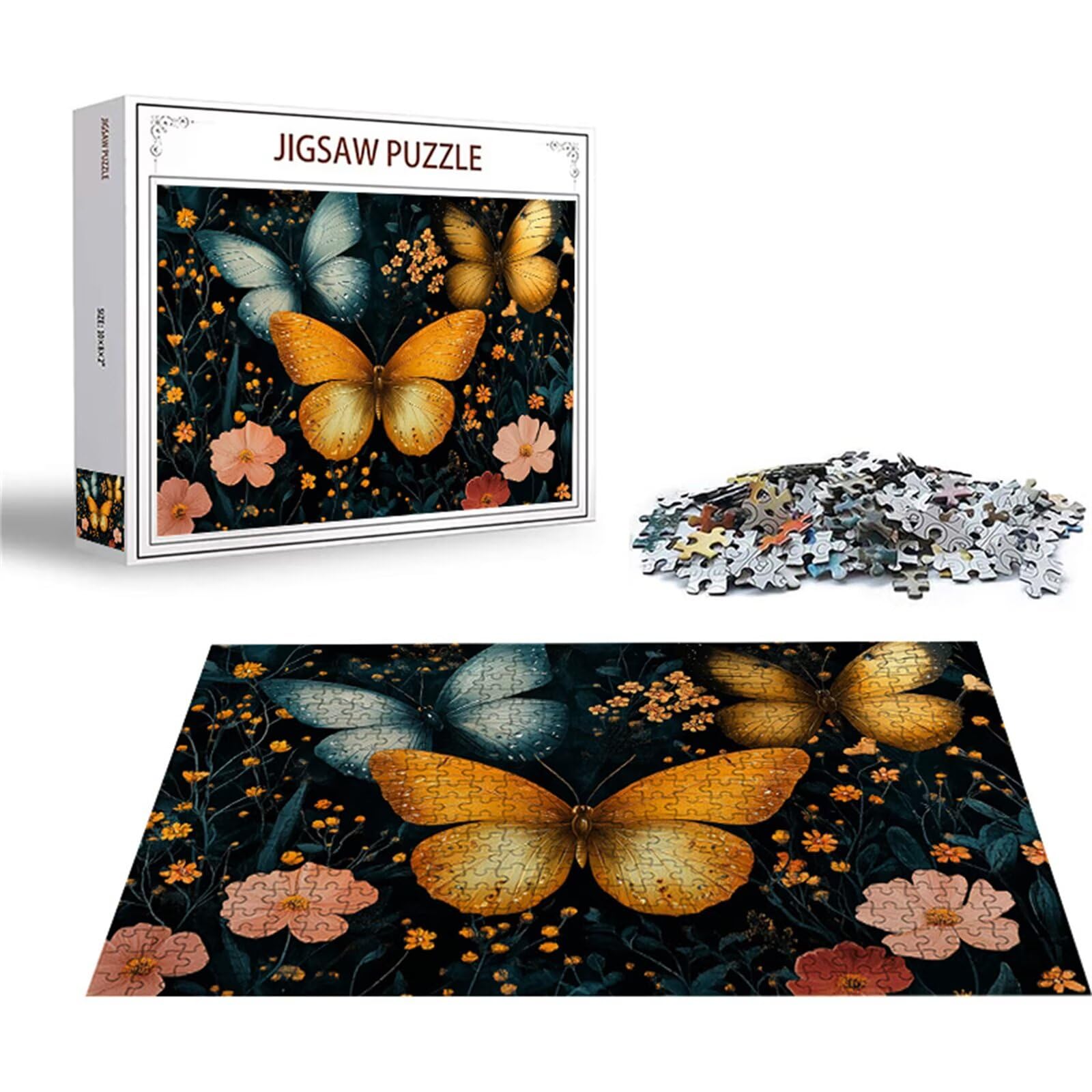Puzzle 2000 sztuk motyl puzzle kwiat układanki drewniane, klasyczne dla dorosłych diY gra wyzwanie idealnie pasują między nimi literami z tyłu Wysokiej jakości układanki dla dzieci dorosłych wiek 14