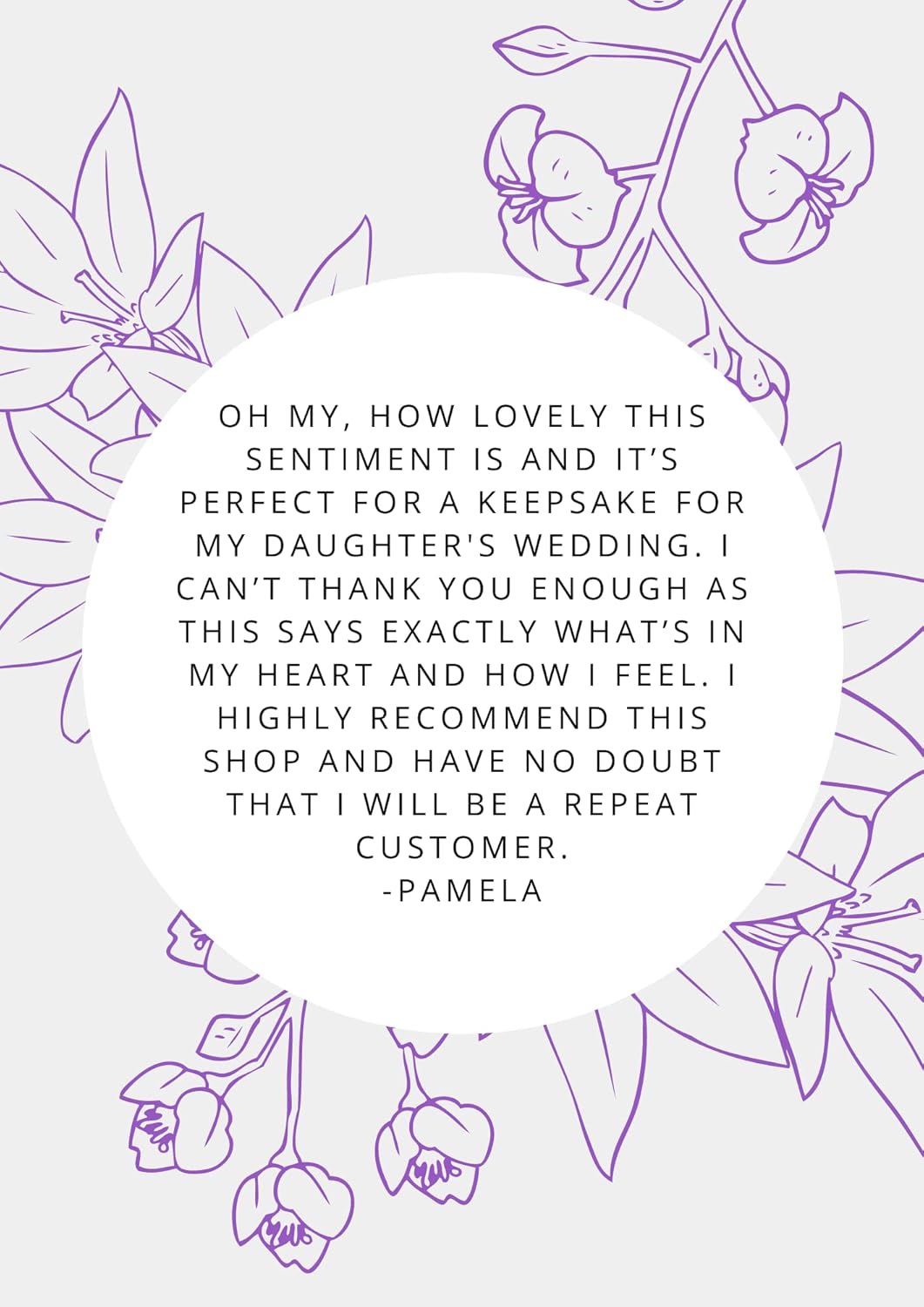 Wedding Gift for Daughter, Something Blue Charm and Poem from Mom