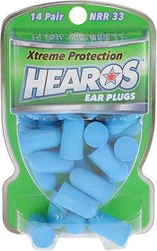 Hearos Xtreme Protection Series Ear Plugs 14 Pairs (Pack of 4)