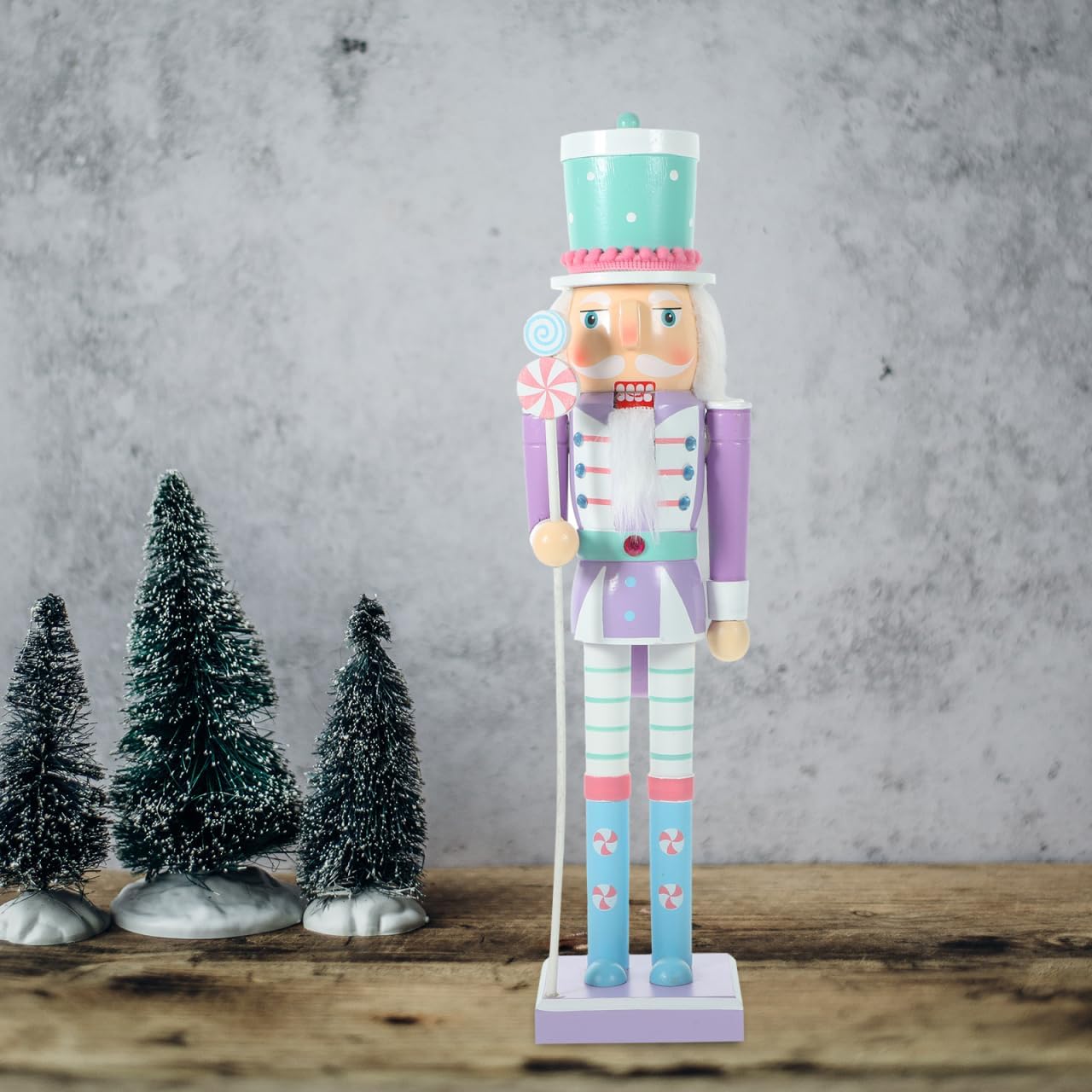 Christmas Nutcracker Ornament Wooden Puppet Figure for Festive Decor Hand-Painted Xmas Desktop Decoration Holidays Special Occasions