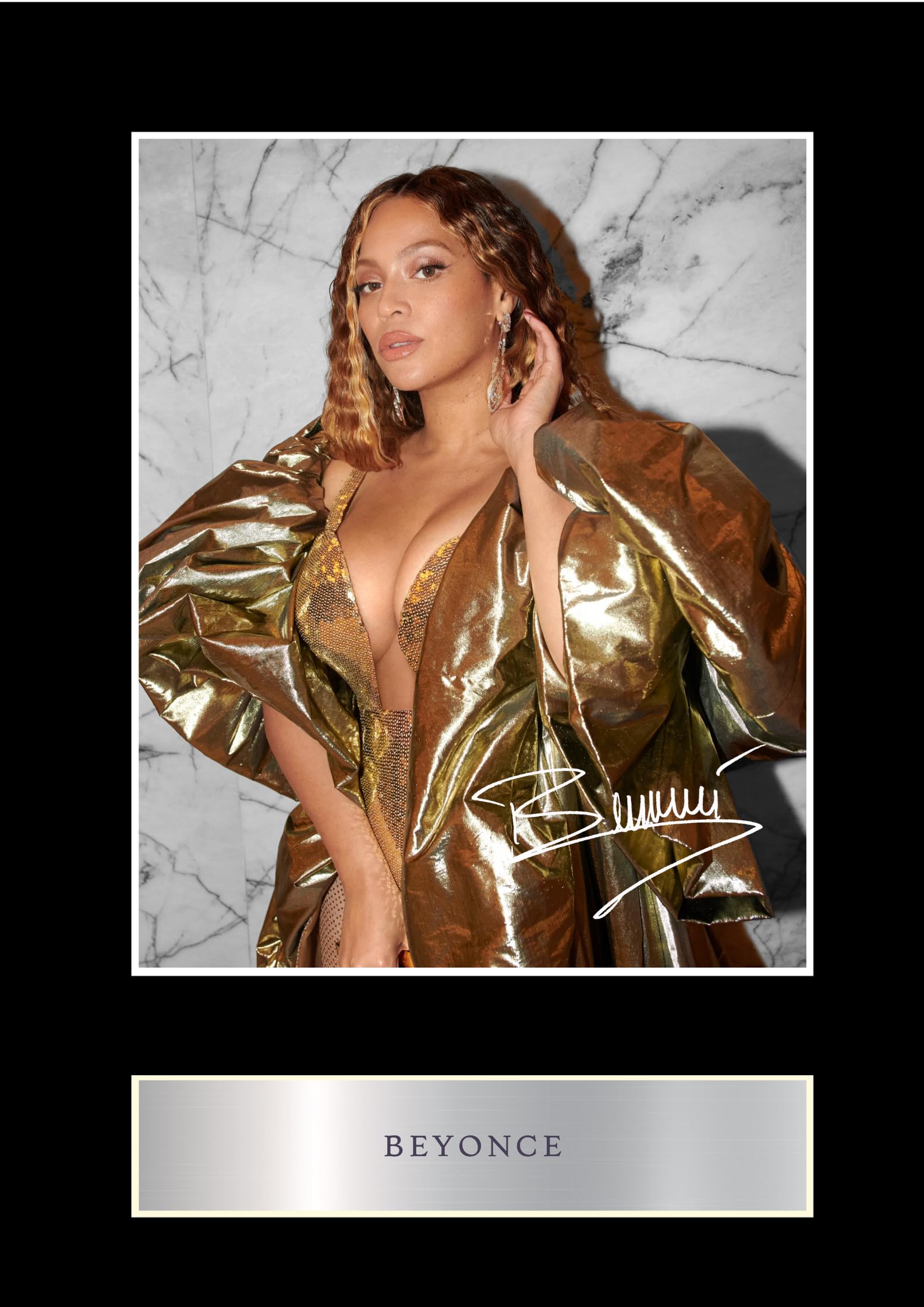 Beyonce Pre Printed Signature Signed Photo Display #1 Print