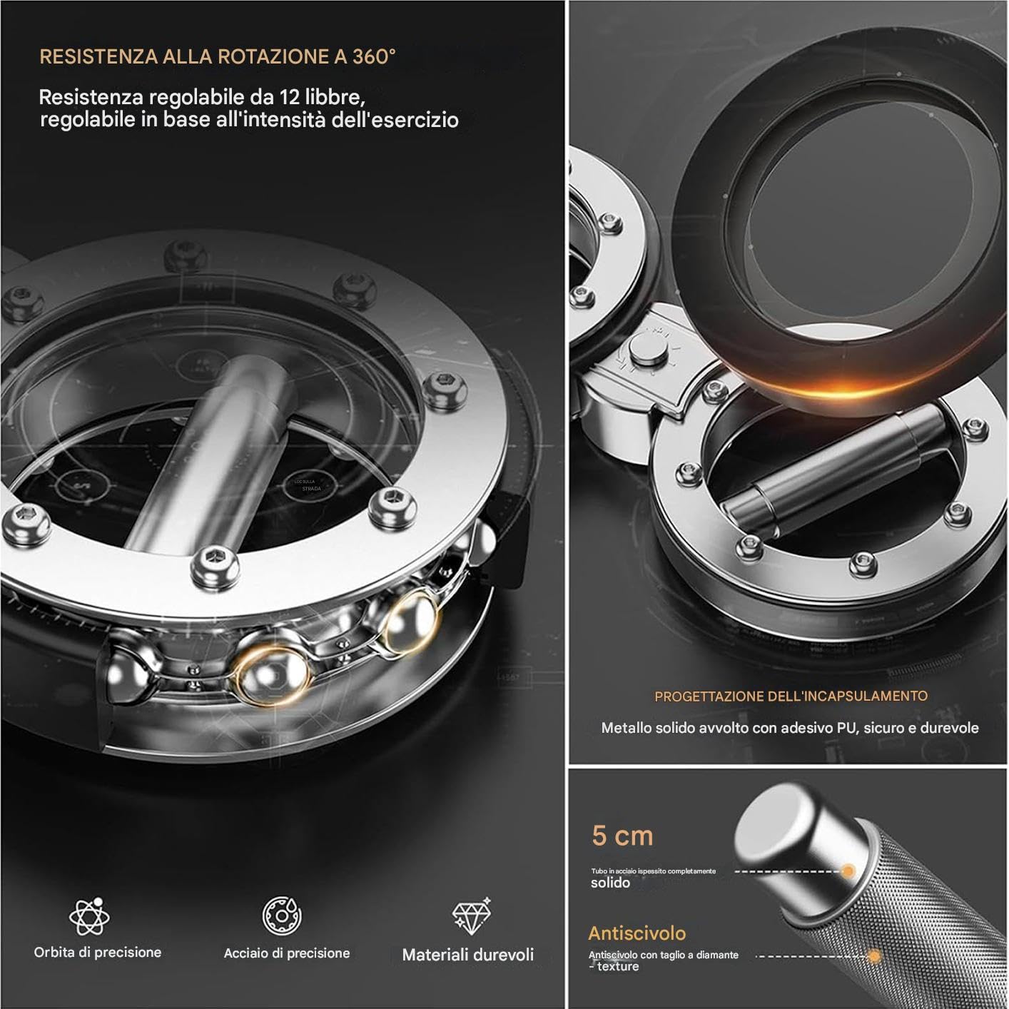 Máquina Quemadora 5,4 kg Agarre Giratorio 360 Grados Entrenador