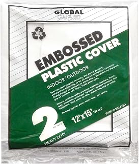 Premier 12' x 15' 2 MIL Plastic Drop Cloth Embossed, 28080