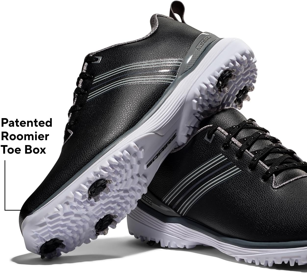 SQAIRZ ProS2 Mens Golf Shoes, Golf Shoes Men, Designed for Balance & Performance, Replaceable Spikes, Waterproof - Image 4