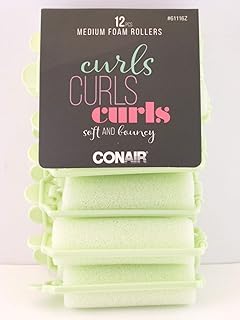 Medium Foam Hair Rollers - 12 Pcs.