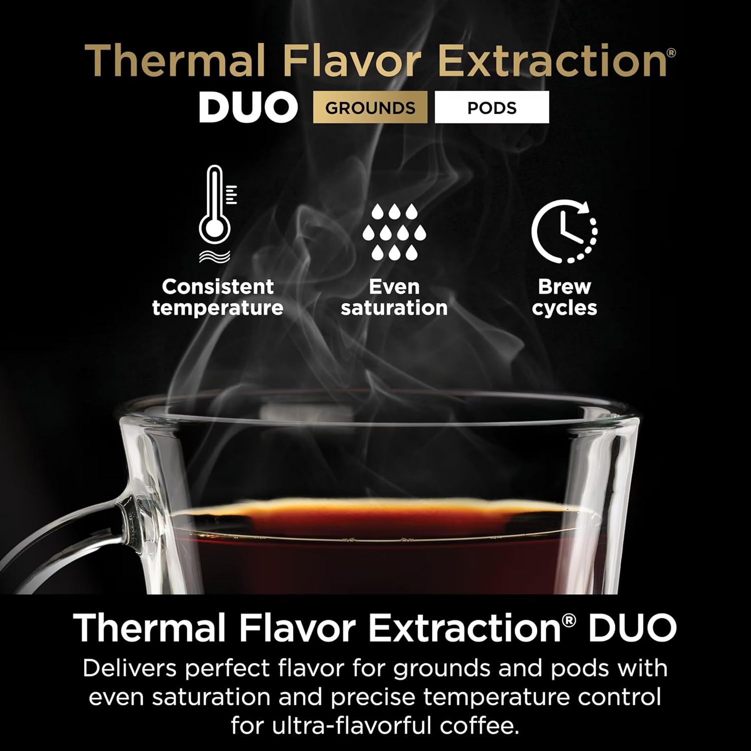 Ninja DualBrew Pro Hot & Iced Coffee Drip Coffee Maker | Compatible with K-Cup Pods | 3 Brew Styles (Classic, Rich, & Iced) | 70oz Removable Reservoir & Dishwasher Safe | Black | 14-Cup (Renewed)