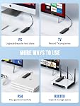 Lemorele Boîtier en aluminium M.2 NVMe,USB 3.2 Gen2 10Gbps Sans outil,SSD Pièce jointe pour NVMe PCIe M-Key,Nvme USB Support de l'adaptateur UASP Couper pour 2280 2260 2242 2230(Sata NOT Appui apporté)