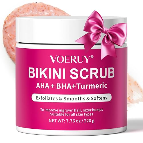 VOERUY Bikini Area Exfoliator with 10% AHA+BHA & Turmeric