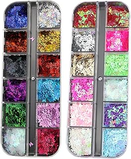 FOMIYES Juego de uñas en polvo con alas de ma...