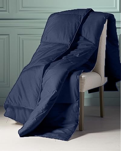 Miniatura 3 de SPREAD COMFO Relleno de edredón tamaño individual XL, color azul marino, acolchado para todas las estaciones, edredón alternativo para Mashine de